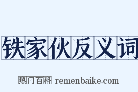 铁家伙反义词是什么意思的图片
